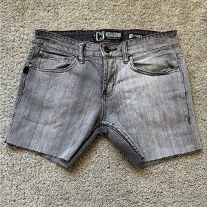 Social Collision Grey Cutoff Summer Shorts 4.5” Inseam Size 28